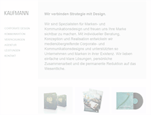 Tablet Screenshot of agentur-kaufmann.ch